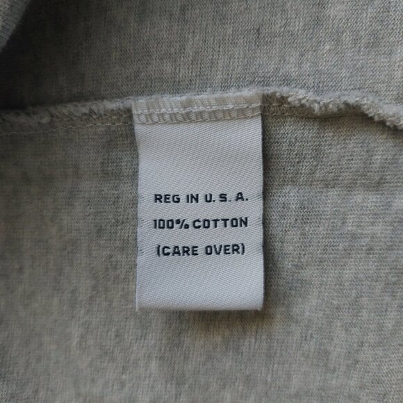 Vintage 1990s CK Calvin Klein Grey Logo Barcode T-shirt Men's Unisex Size L - Picture 4 of 4